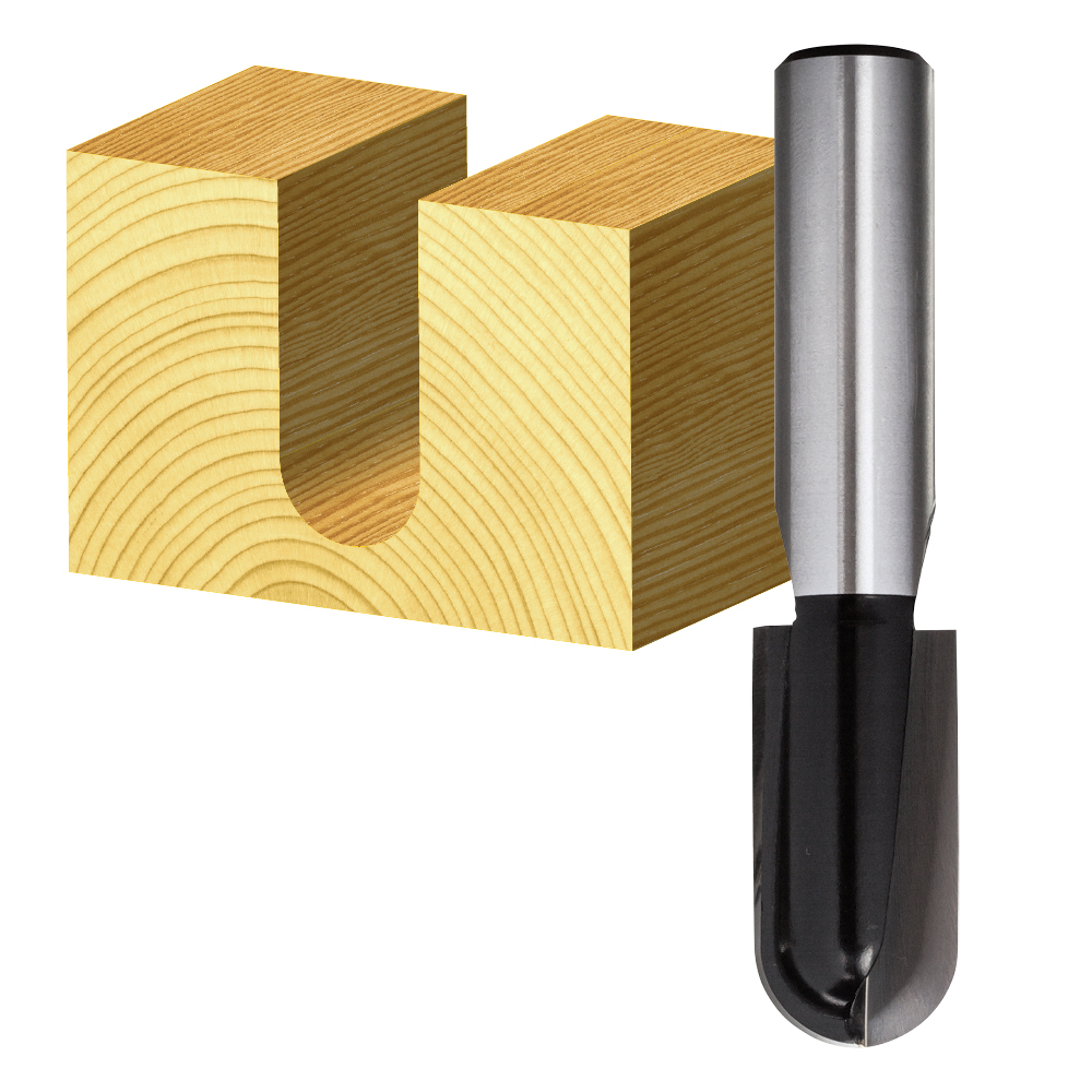 2 Flute Round Nose Bit Carbide Tipped
